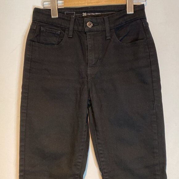 Levi’s black high-rise skinny jeans size 26 - Picture 2 of 11